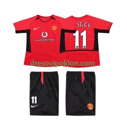 Manchester United GIGGS 11 Retro Dres Domaći 2004 2002 Kratkih Rukava ,Dječji Komplet