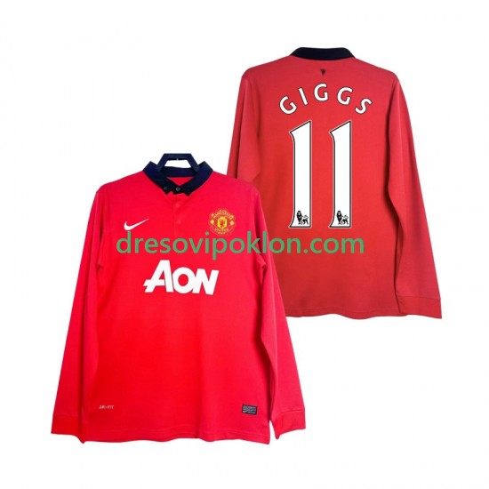 Manchester United GIGGS 11 2013 2014 Retro Dres Domaći Dugim Rukavima ,Muški