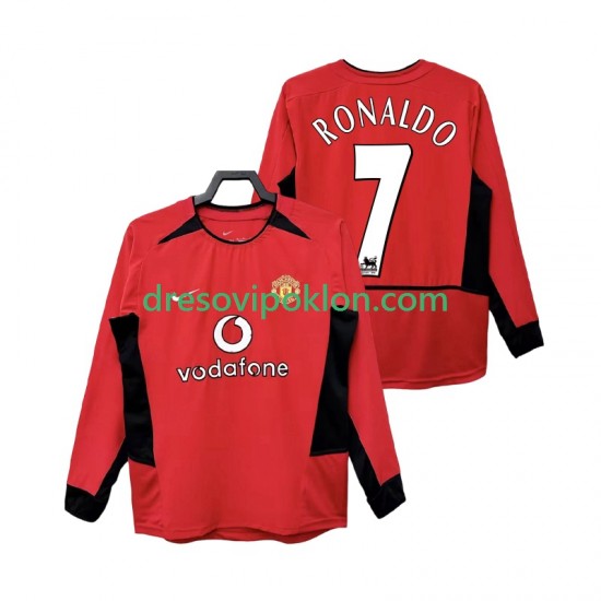 Manchester United RONALDO 7 Retro Dres Domaći 2004 2002 Dugim Rukavima ,Muški