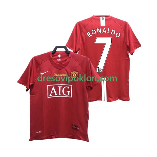 Manchester United RONALDO 7 2007 Retro Dres Domaći 2008 Kratkih Rukava ,Muški