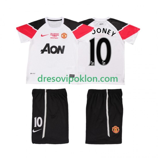 Manchester United ROONEY 10 Champions League 2012 Retro Dres Treći 2011 Kratkih Rukava ,Dječji Komplet
