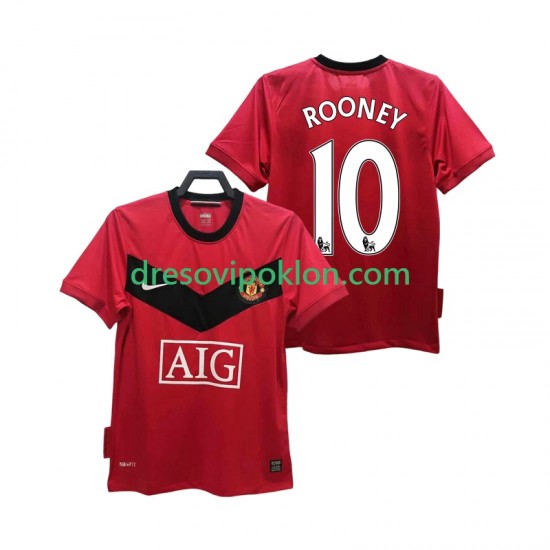 Manchester United ROONEY 10 2009 Retro Dres Domaći 2010 Kratkih Rukava ,Muški