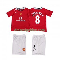 Manchester United ROONEY 8 2005 Retro Dres Domaći 2006 Kratkih Rukava ,Dječji Komplet