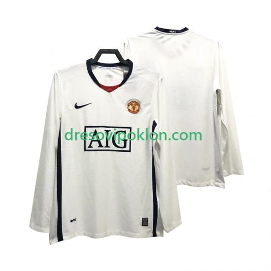 Manchester United Premier League 2009 Retro Dres Gostujući 2008 Dugim Rukavima ,Muški