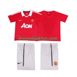 Manchester United Retro Dres Domaći 2011 2010 Kratkih Rukava ,Dječji Komplet