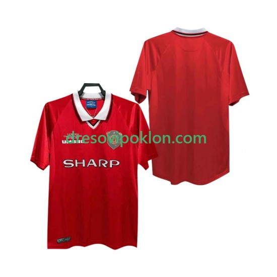 Manchester United 2000 Retro Dres Domaći 1999 Kratkih Rukava ,Muški