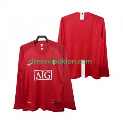 Manchester United 2007 Retro Dres Domaći 2008 Dugim Rukavima ,Muški