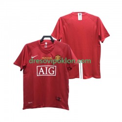 Manchester United 2007 Retro Dres Domaći 2008 Kratkih Rukava ,Muški