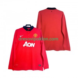 Manchester United 2013 2014 Retro Dres Domaći Dugim Rukavima ,Muški