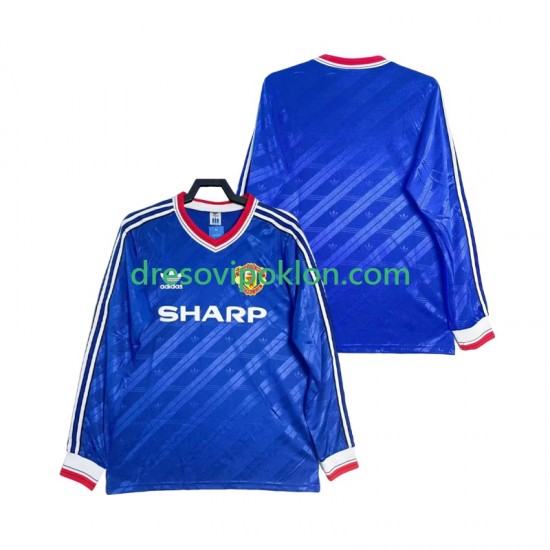 Manchester United 1986 1988 Retro Dres Treći Dugim Rukavima ,Muški