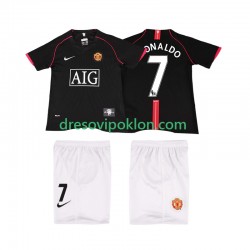 Manchester United Ronaldo 7 2007 Retro Dres Gostujući 2008 Kratkih Rukava ,Dječji Komplet
