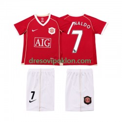 Manchester United Ronaldo 7 2007 Retro Dres Domaći 2006 Kratkih Rukava ,Dječji Komplet