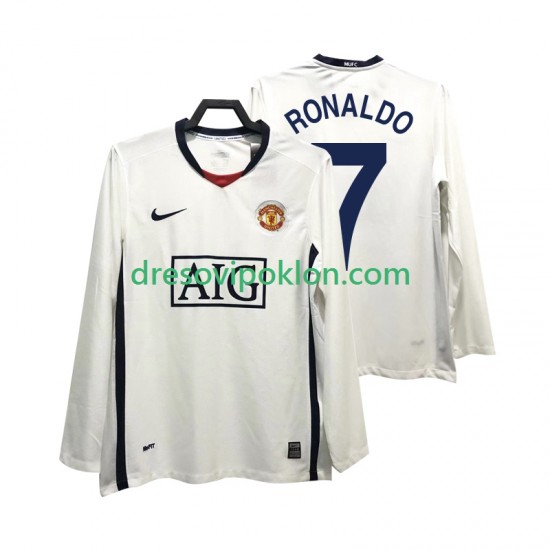 Manchester United Ronaldo 7 Premier League 2009 Retro Dres Gostujući 2008 Dugim Rukavima ,Muški