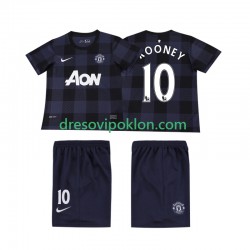Manchester United Rooney 10 2013 2014 Retro Dres Gostujući Kratkih Rukava ,Dječji Komplet