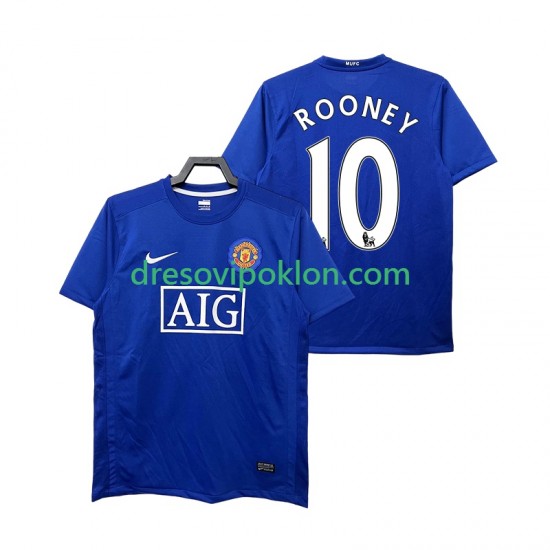 Manchester United Rooney 10 2009 Retro Dres Treći 2008 Kratkih Rukava ,Muški