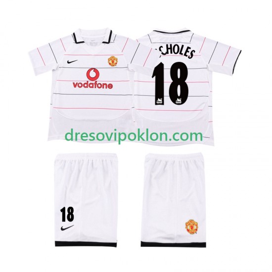 Manchester United SCHOLES 18 2003 Retro Dres Treći 2006 Kratkih Rukava ,Dječji Komplet