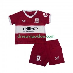 Middlesbrough Dres Domaći 2025-2026 Kratkih Rukava ,Dječji Komplet
