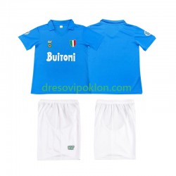 Napoli 1987 1988 Retro Dres Domaći Kratkih Rukava ,Dječji Komplet