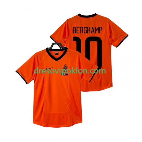 Nizozemska BERGKAMP 10 2000 Retro Dres Domaći Kratkih Rukava ,Muški