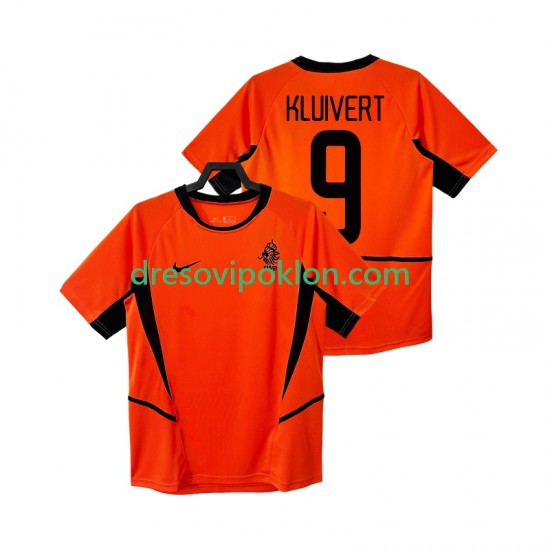 Nizozemska KLUIVERT 9 Retro Dres Domaći 2002 Kratkih Rukava ,Muški