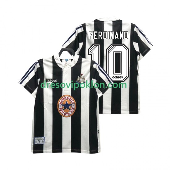 Newcastle United FERDINANE 10 1995 1997 Retro Dres Domaći Kratkih Rukava ,Muški
