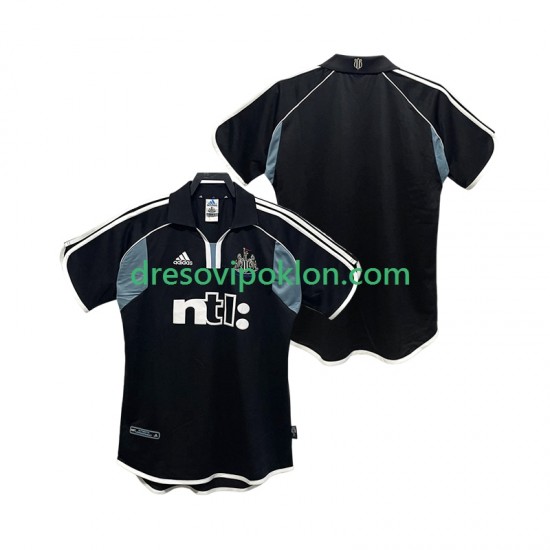 Newcastle United 2000 2001 Retro Dres Gostujući Kratkih Rukava ,Muški