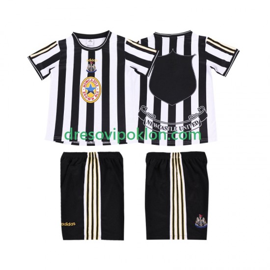 Newcastle United 1997 Retro Dres Domaći 1999 Kratkih Rukava ,Dječji Komplet