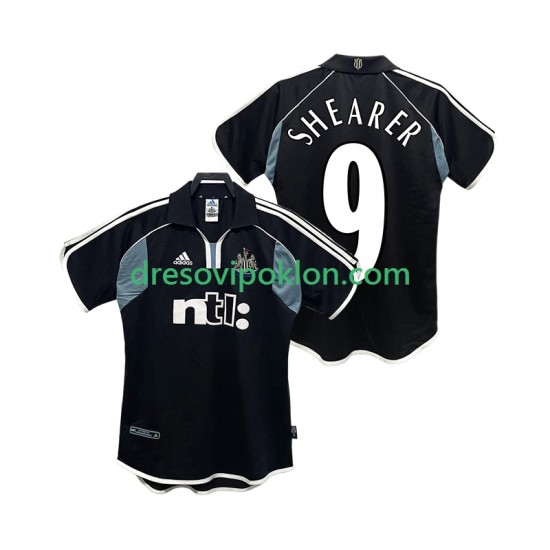Newcastle United SHEARER 9 2000 2001 Retro Dres Gostujući Kratkih Rukava ,Muški