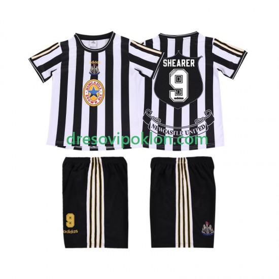 Newcastle United SHEARER 9 1997 Retro Dres Domaći 1999 Kratkih Rukava ,Dječji Komplet