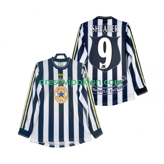 Newcastle United SHEARER 9 1997 Retro Dres Domaći 1999 Dugim Rukavima ,Muški