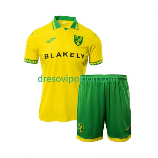 Norwich City Dres Domaći 2025-2026 Kratkih Rukava ,Dječji Komplet