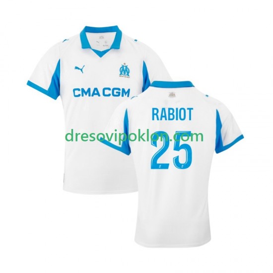 Olympique de Marseille Adrien Rabiot 25 Dres Domaći 2025-2026 Kratkih Rukava ,Muški