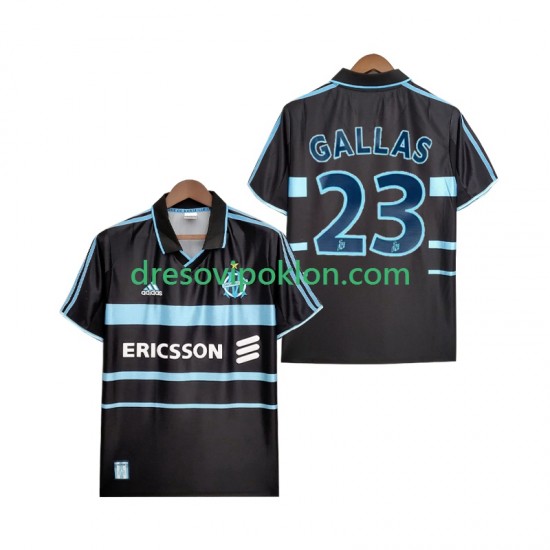 Olympique de Marseille Gallas 23 2000 Retro Dres Treći 1999 Kratkih Rukava ,Muški