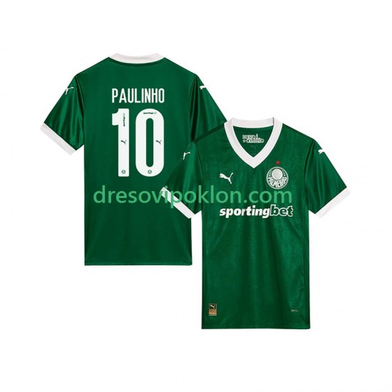 Palmeiras Paulinho 10 Dres Domaći 2025-2026 Kratkih Rukava ,Muški