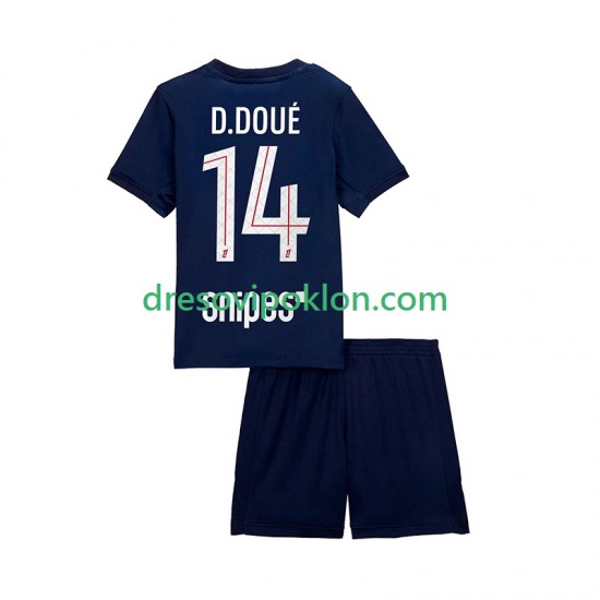 Paris Saint-Germain Desire Doue 14 Dres Domaći 2025-2026 Kratkih Rukava ,Dječji Komplet