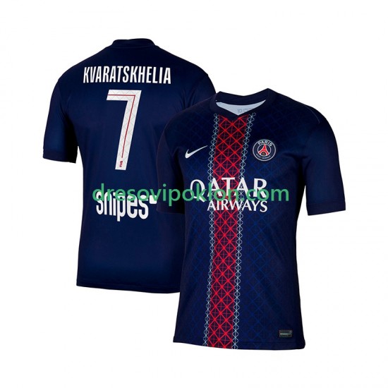 Paris Saint-Germain Khvicha Kvaratskhelia 7 Dres Domaći 2025-2026 Kratkih Rukava ,Muški
