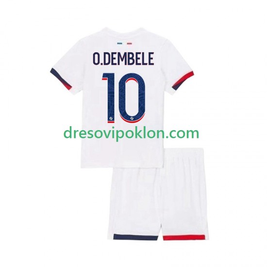 Paris Saint-Germain Ousmane Dembele 10 Dres Gostujući 2025-2026 Kratkih Rukava ,Dječji Komplet