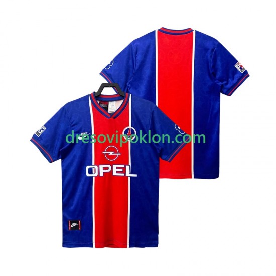 Paris Saint-Germain 1995 1996 Retro Dres Domaći Kratkih Rukava ,Muški
