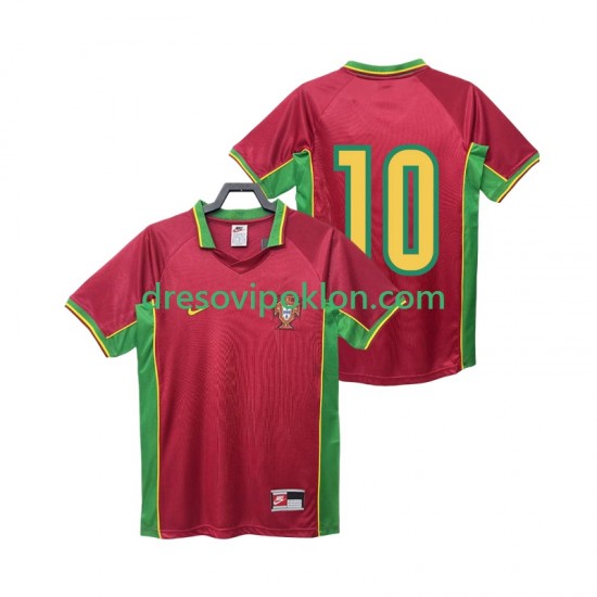 Portugal 10 Retro Dres Domaći 1998 Kratkih Rukava ,Muški