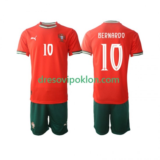 Portugal Bernardo Silva 10 Dres Domaći 2025-2026 Kratkih Rukava ,Dječji Komplet