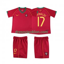 Portugal Cristiano Ronaldo 17 Retro Dres Domaći 2006 Kratkih Rukava ,Dječji Komplet