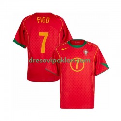 Portugal Figo 7 Retro Dres Domaći 2004 Kratkih Rukava ,Muški