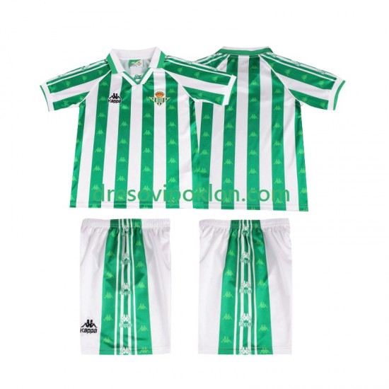 Real Betis 1996 1997 Retro Dres Domaći Kratkih Rukava ,Dječji Komplet