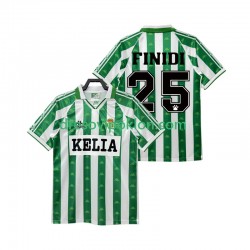 Real Betis FINIDI 25 1995 1996 Retro Dres Domaći Kratkih Rukava ,Muški