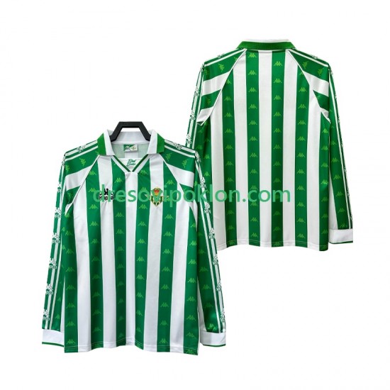 Real Betis 1996 1997 Retro Dres Domaći Dugim Rukavima ,Muški