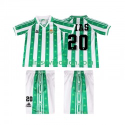 Real Betis Tomas Olias 20 1996 1997 Retro Dres Domaći Kratkih Rukava ,Dječji Komplet
