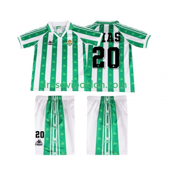 Real Betis Tomas Olias 20 1996 1997 Retro Dres Domaći Kratkih Rukava ,Dječji Komplet
