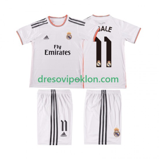 Real Madrid BALE 11 2013 2014 Retro Dres Domaći Kratkih Rukava ,Dječji Komplet