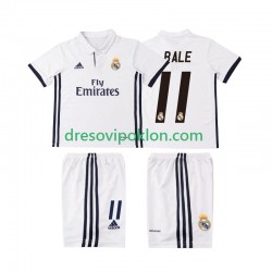 Real Madrid BALE 11 2016 2017 Retro Dres Domaći Kratkih Rukava ,Dječji Komplet