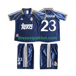 Real Madrid BECERHAM 23 Retro Dres Treći 1998 1999 Kratkih Rukava ,Dječji Komplet